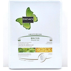 Маска зеленый чай + керамиды с био-золотом Dizao (омоложение) -1 штука
