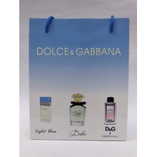 Подарочный набор пакет Дольче Габбана (Dolce & Gabbana) 3x15 мл-№2