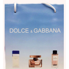 Подарочный набор пакет Дольче Габбана (Dolce & Gabbana) 3x15 мл
