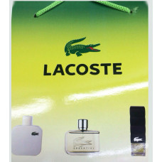 Подарочный набор пакет Лакост (Lacoste) 3x15 мл