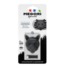 Аромат для автомобиля Меловой авто-парфюм на дефлектор 3D Medori Silver Fleece (Black Afgano)