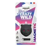 Аромат для автомобиля Меловой авто-парфюм на дефлектор 3D Medori Crezy Wild Magnetic