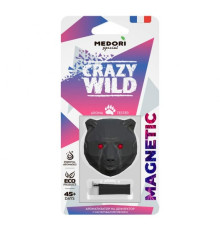 Аромат для автомобиля Меловой авто-парфюм на дефлектор 3D Medori Crezy Wild Magnetic