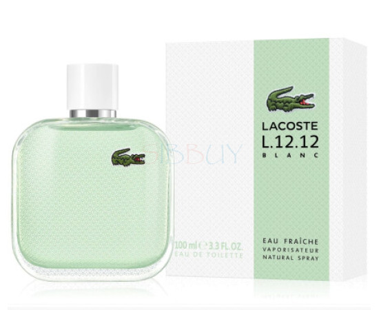 Купить Аромат Lacoste L.12.12 Blanc Eau Fraîche Eau de Toilette For Him Туалетная вода