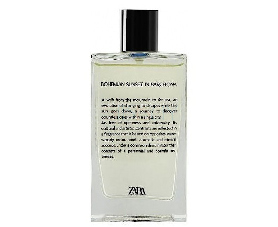 Купить Аромат Zara Bohemian Sunset In Barcelona Парфюмерная вода
