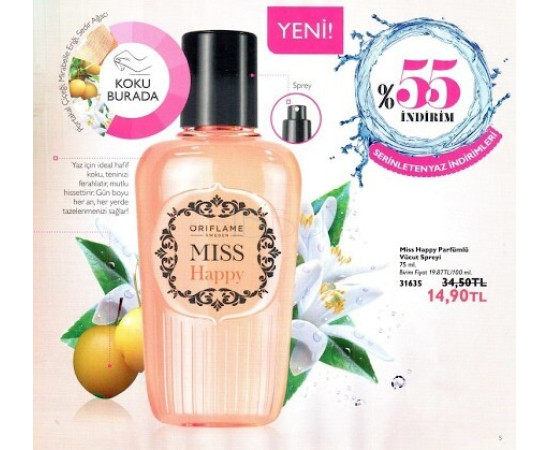 Купить Аромат Oriflame Miss Happy Ароматная дымка