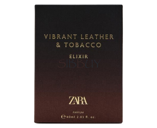 Купить Аромат Zara Vibrant Leather & Tobacco Elixir Парфюмерная вода
