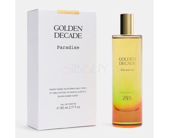 Купить Аромат Zara Golden Decade Paradise Парфюмерная вода